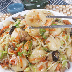 糯米团子糍耙炒圆籼粉圆饭店点心散装半成品浙江台州温岭特色美食