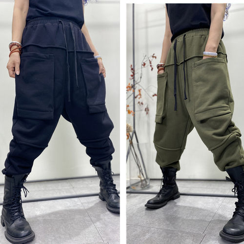 松紧腰宽松大码长裤精品时尚