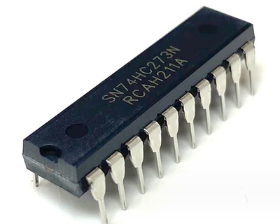 SN74HC273N DIP20直插集成电路芯片8位上升沿触发D型触发器 中性