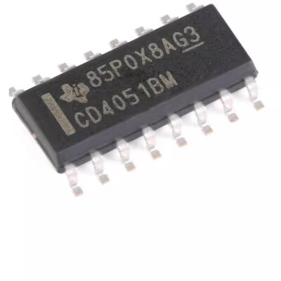 全新CD4051BM96 SOIC-16 CMOS单路8通道模拟多路复用器芯片