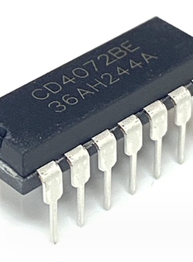 CD4072BE DIP14封装 2路4输入或门 中性丝印 国产IC