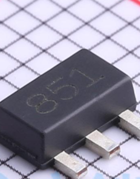 晶体管ZXTN2010ZQTA 丝印851 NPN 60V 5A 130MHz 2.1W SOT-89原装