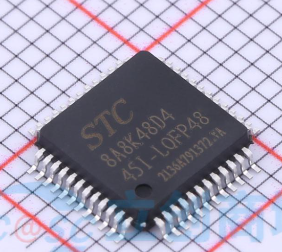 原装正品 STC8A8K48D4-45I-LQFP48 STC系列单片机 LQFP-48 微处理
