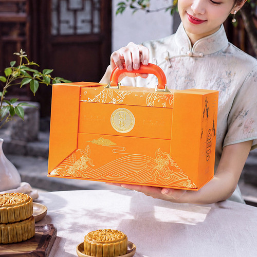 高档双层12粒中秋月饼礼盒可定制