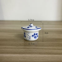 Ceramic mini small vases, dried flowers, flower arrangements, home decorations, living room ornaments, dollhouses, kitchens can be used as fridge magnets thumbnail 6