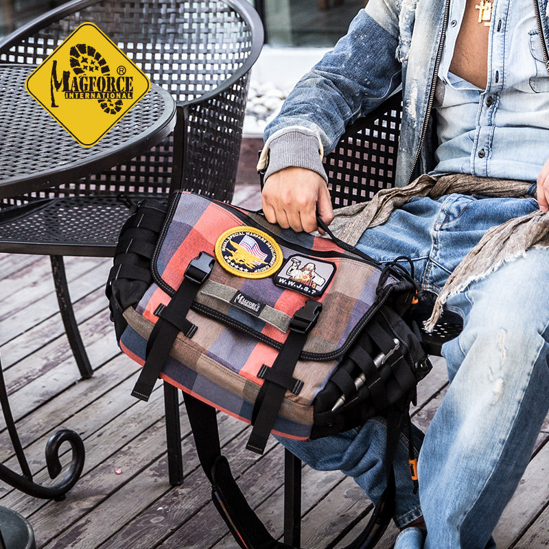 台湾产麦格霍斯Magforce台马6012男战术邮差单肩包军迷户外斜挎包