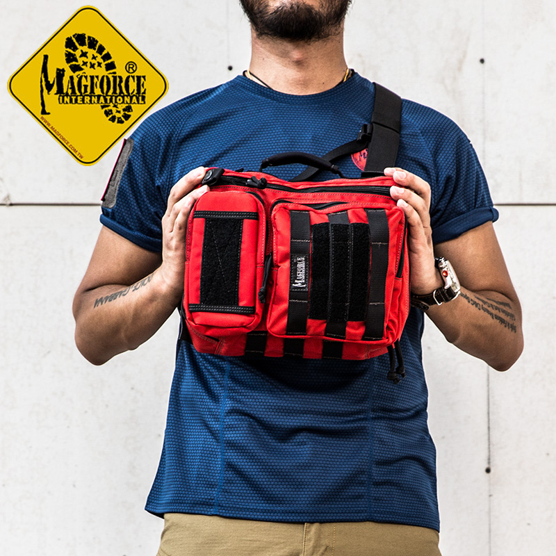 台湾产麦格霍斯magforce台马户外单肩包0473弓箭手多功能户外包