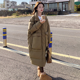 2025冬数据好现货韩系宽松长款双色羽绒服#3155--P295-K438，女装羽绒服，唛多