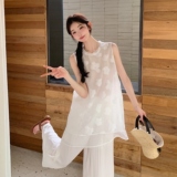 2025夏季新款风套装白色上衣+裤子#25137-p155-k228，女装套装/套裙，唛多
