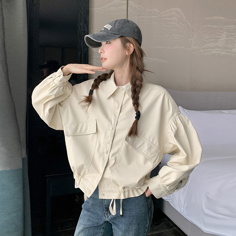 2026年春款现货简约减龄百搭软皮皮衣外套【2色】1008-p125-k178，女装皮衣，唛多