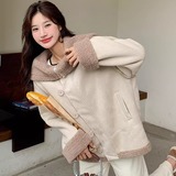 2025冬款现货数据好设计感时尚双色皮毛一体#3130-P170-K258，女装皮草，唛多