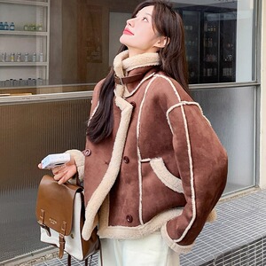 2025冬季新款现货  加厚麂皮绒皮毛一体2色入#3129-P170-K258图片