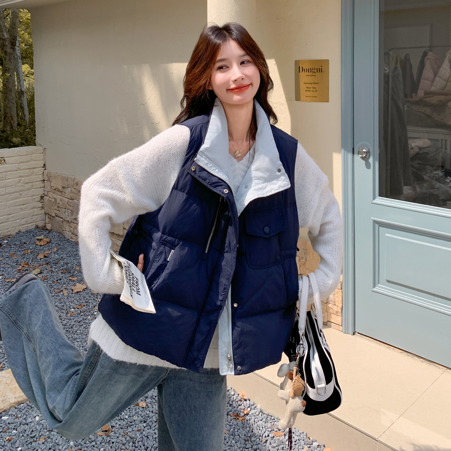 2025冬季新款现货百搭加厚韩系穿搭羽绒马甲90绒#25185-P195-K288,女装羽绒服,唛多 2025冬季新款现货百搭加厚韩系穿搭羽绒马甲90绒#25185-P195-K288,女装羽绒服,唛多