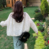 2026年春款现货百搭法式气质短款镂空蕾丝外套#2532-P145-K218，女装短外套，唛多