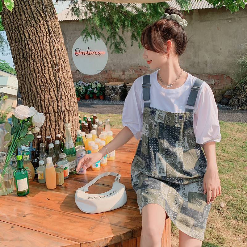 酷盐系设计感背带连衣裙女夏2025新款小个子时尚网红ins超火裙子,女装连衣裙,唛多