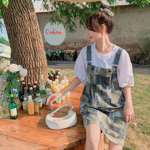 酷盐系设计感背带连衣裙女夏2025新款小个子时尚网红ins超火裙子图片