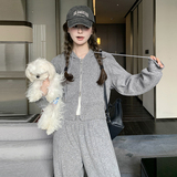 2025秋季新款数据好现货时尚套装2色入#2507-P170-K258，女装运动套装，唛多
