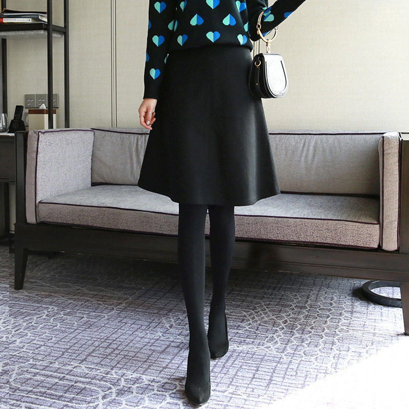 复古半身裙女春秋2025新款高腰显瘦a字裙通勤百搭气质中长款伞裙