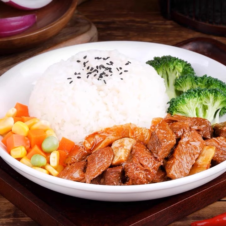 米小福60袋麻辣牛肉200g常温料理包预制菜速食半成品商用外卖盖饭