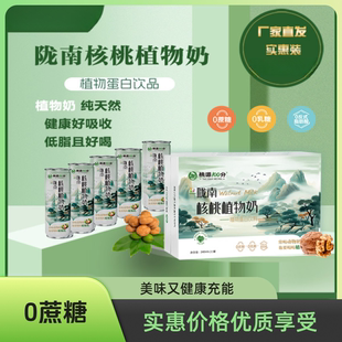 桃源100分植选 陇南核桃植物奶(0蔗糖实惠装)健康充能