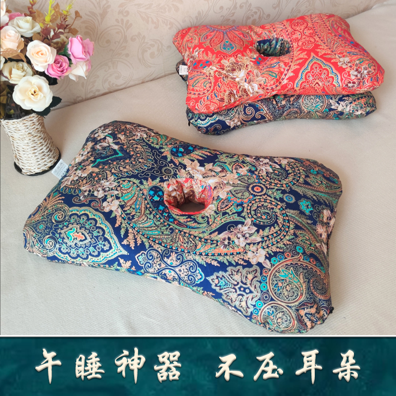 护颈椎耳枕不压耳朵棉儿童荞麦枕