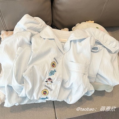 企鹅女云朵棉卡通睡衣可爱