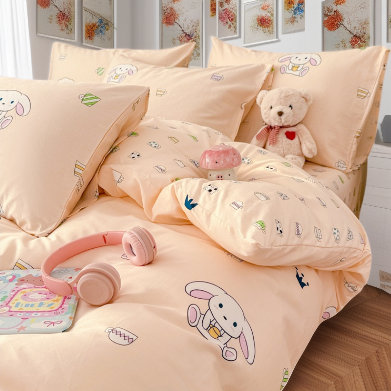 2026新款四件套纯棉100全棉四季通用床上床品儿童4床笠款裸睡卡通,床上用品,床品套件/四件套/多件套,淘宝优惠券,粉丝福利购,淘宝优惠卷