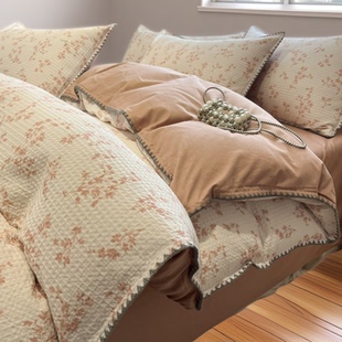 床上四件套纯棉全棉床单床品4三100四季通用床笠款a类母婴级裸睡