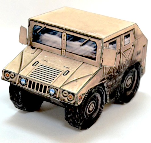 仿真车模Q版悍马H1越野车制作