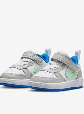 Nike耐克童鞋COURTBOROUGH魔术贴休闲低帮板鞋运动鞋DV5458-005