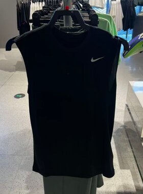 NIKE耐克DRI-FIT男子速干无袖训练夏季跑步背心DX0992-010