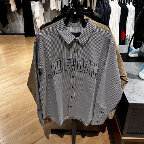 Nike/耐克Jordan男子新款休闲条纹透气运动茄克外套 IB0318-451
