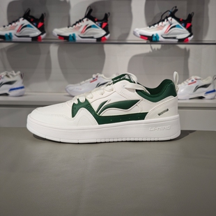 休闲鞋 运动鞋 2024夏季 小白鞋 AGCT337 男子滑板鞋 李宁行初2.0