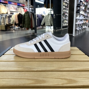 男女同款 白棕色IE9044 阿迪达斯GRADAS低帮板鞋 Adidas