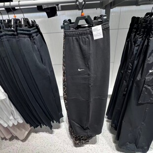 NIKE耐克女裤 宽松加绒保暖运动休闲直筒长裤 IM7475 010 25秋冬新款