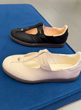 Adidas阿迪达斯三叶草女子SAMBA透气T头鞋经典玛丽珍运动鞋KJ3970