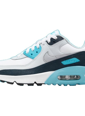 NIKE耐克女鞋新款AIRMAX90大童运动鞋缓震休闲跑步鞋HF6358-100
