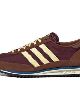 Adidas阿迪达斯三叶草SL72棕色蓝色男女鞋复古运动休闲鞋IE3425