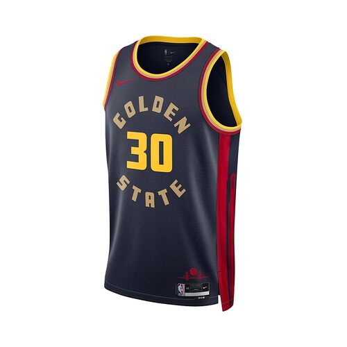 Nike耐克金州勇士队NBA男子速干球衣夏季拼接美式透气FQ4342
