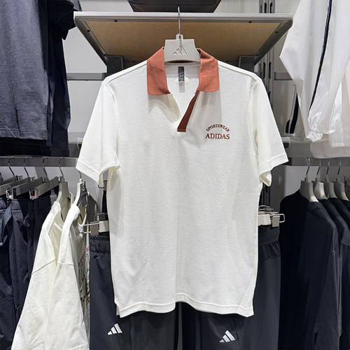 Adidas阿迪达斯男子短袖翻领宽松POLO衫运动休闲半袖T恤 JD0333