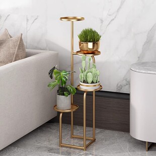 花架子客厅落地式2026新款阳台置物架多肉植物摆放架铁艺花盆托架