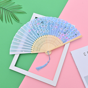 扇子折扇古风旗袍汉服女式儿童古典舞蹈扇夏季仙气中国风小号日式