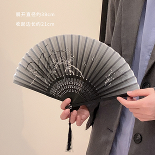 古风小扇子折扇中国风女汉服舞蹈折叠随身携带新中式古装夏天竹扇