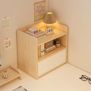 书架桌面置物架办公室桌上小型储物柜子客厅书房书桌收纳简易书柜