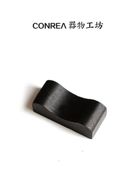 高颜值筷子托紫光檀木筷子架实木家用日式黑色筷枕毛笔架拖商用