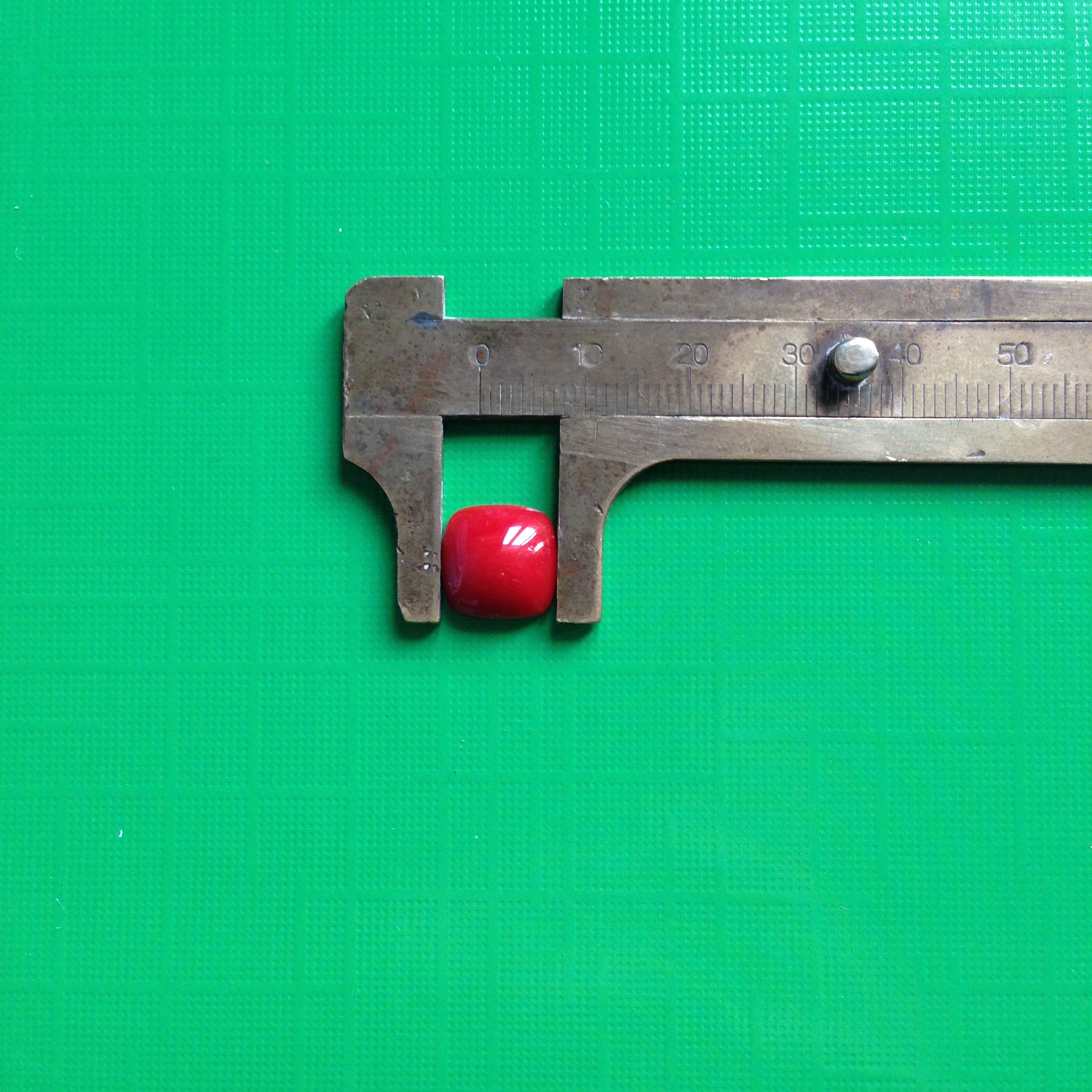 正万形裸石戒面尺寸11x11mm