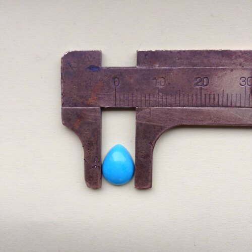 纯天然水滴裸石美国睡美人松石8X10梨形