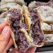 鞍山老太太纸皮红小豆饼夹心饼老式 糕点点心零食红豆饼豆沙馅12个