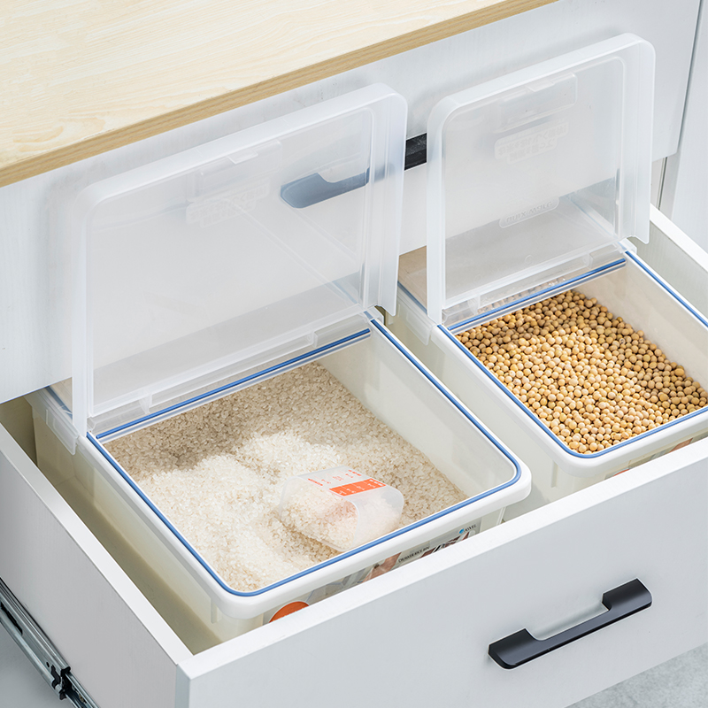 日本进口asvel抽屉日式储米桶