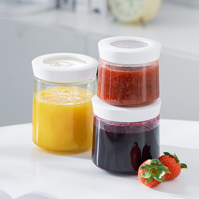 日本进口玻璃果酱密封罐食品级